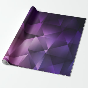 Modern pink and purple polygonal seamless pattern wrapping paper
