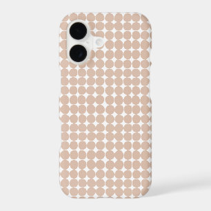 Modern pink and white polka dot