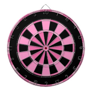 Modern Pink Black Dartboard