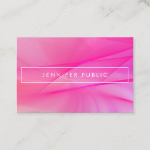 Modern Pink Blue Purple Elegant Trendy Colours Business Card