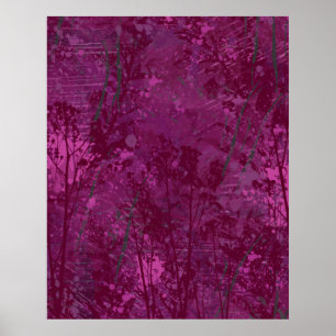 Modern Pink Botanical Poster