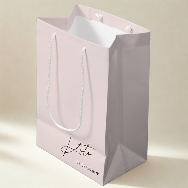 Modern Pink Bridesmaid Proposal Gift Bag (Creator Uploaded)