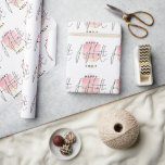 Modern Pink Cake Pattern Name Happy 50th Birthday Wrapping Paper<br><div class="desc">Modern Pink Cake Pattern Name Happy 50th Birthday. For a truly personal touch,  add your recipient’s name. Fiftieth is centred in a set handwriting style script,  overlaid onto a pretty pastel pink cake to the background on a gold stand and a flower on top.</div>