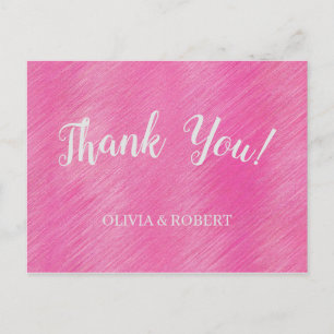 Modern pink dust on wood postcard