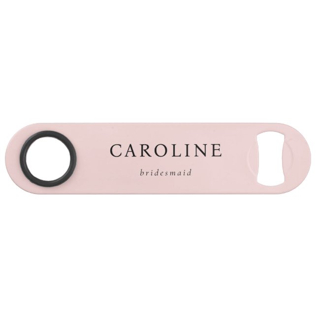 Modern Pink Elegant Bridesmaid (Back Horizontal)