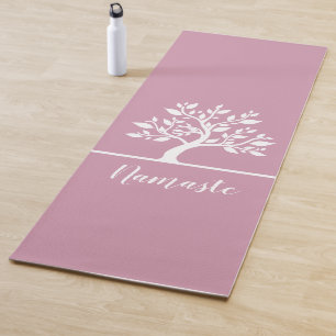 Modern Pink Elegant Classy Tree YOGA Instructor Yoga Mat
