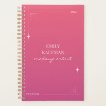 Modern Pink Elegant Makeup Artist Business