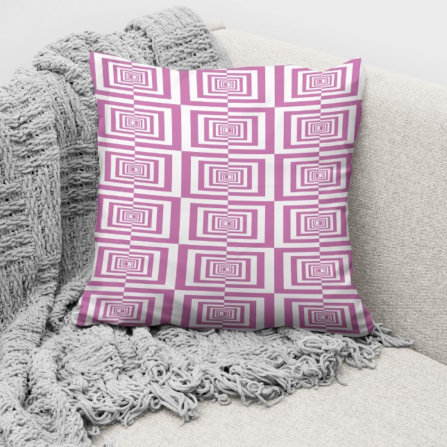 Modern Pink Geometric Pattern Cushion (Creator Uploaded)