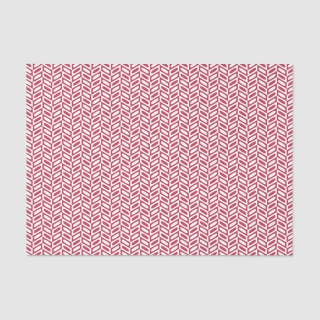 Modern Pink Geometric Pattern Tissue Paper (Front)