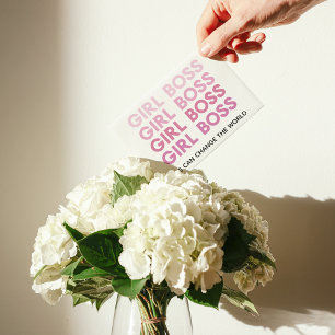 Modern Pink Girl Boss Best Girly Gift