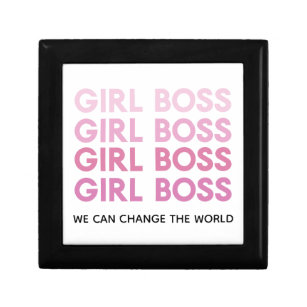 Modern Pink Girl Boss Best Girly Gift Gift Box
