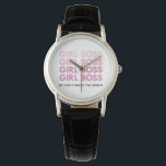 Modern Pink Girl Boss Best Girly Gift  Watch<br><div class="desc">Modern Pink Girl Boss Best Girly Gift</div>