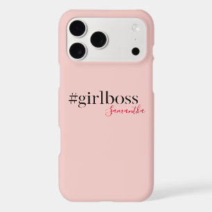 Modern Pink Girl Boss & Name best Girly Gift