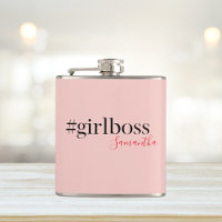 Modern Pink Girl Boss & Name | best Girly Gift