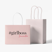 Modern Pink Girl Boss & Name | best Girly Gift