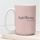 Modern Pink Girl Boss & Name | best Girly Gift Two-Tone Coffee Mug<br><div class="desc">Introducing the Modern Pink Girl Boss & Name collection on Zazzle! This trendy and stylish collection is perfect for all the strong, independant women out there who are rocking their careers and making a statement. Whether you're a girl boss yourself or looking for a fabulous gift for one, this collection...</div>