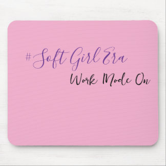 Modern Pink Girly motivation Mouse Pad