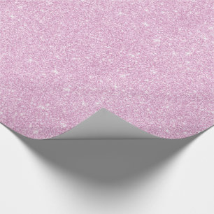 Modern Pink Glitter Girly Wrapping Paper