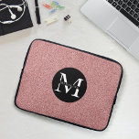 Modern Pink Glitter Sparkle Monogram Name<br><div class="desc">A modern pink sparkle/glitter design with a custom monogrammed name and initial.</div>
