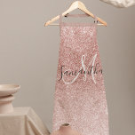 Modern Pink Glitter Sparkles Personalised Name Apron<br><div class="desc">Introducing our Modern Pink Glitter Sparkles Personalised Name product, available exclusively on Zazzle! Make a stylish and personalised statement with this stunning design that combines the charm of pink glitter with a modern touch. Whether you're looking for a gift or a special treat for yourself, this product is perfect for...</div>