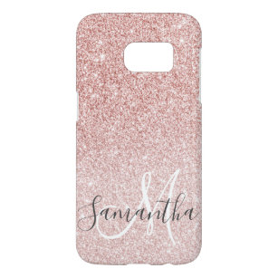 Modern Pink Glitter Sparkles Personalised Name