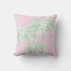 Modern Pink Green Palm Tree Preppy Coastal Summer 