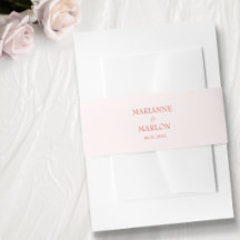 Modern Pink Hearts 'Two become One' Wedding