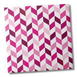 Modern Pink Herringbone Pattern Tile<br><div class="desc">Use this simple pink and magenta herringbone backdrop to customise your own items with your initials or personalise for your own needs. Whether you want to use this tile as a little coaster or trivet for a drink or plate... you go big with a kitchen backsplash or bathroom tile, is...</div>