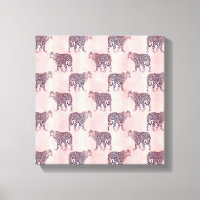 Modern Pink Leopard Animal Pattern