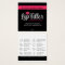 Modern Pink Lip Filler Aftercare Instructions Card