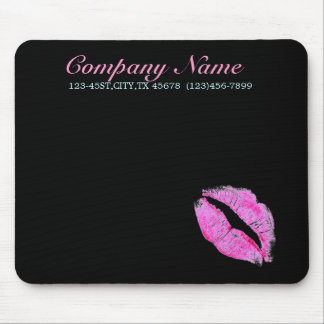 modern pink lips Makeup Artist cosmetologist Mouse Mat