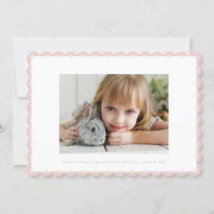 modern pink little hearts photo frame mother's day