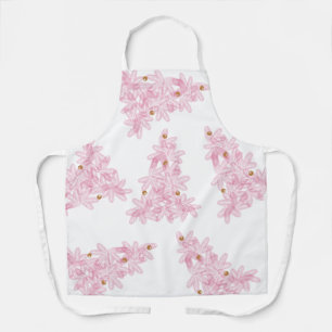 Modern Pink Merry Christmas Tree Apron