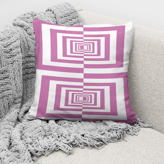 Modern Pink Minimal Geometric Cushion (Creator Uploaded)