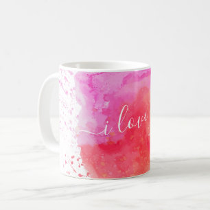 Modern Pink Paint Coffee Mug