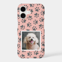 Modern Pink Paw Print Photo