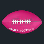 Modern Pink Personalised Kid's Football American Football<br><div class="desc">The Modern Pink Personalised Kid's Football is designed to be found on a green field effortlessly allowing for more fun time playing and locating a child's football in a grouping of kids' footballs at practice.</div>