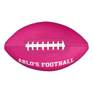Modern Pink Personalised Kid's Football American Football