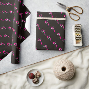 Modern Pink Personalised Thank You Birthday Wrapping Paper