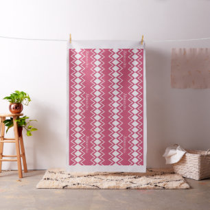 Modern Pink Retro Personalised Fabric