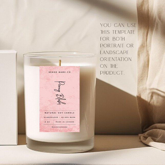 Modern Pink Rustic Label (Creator Uploaded)
