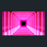 Modern pink sci fi pop art scene poster<br><div class="desc">Modern pink sci fi pop art scene</div>