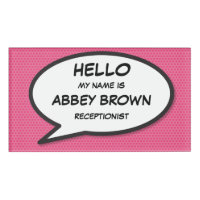 Modern Pink Simple Comic Book Speech Bubble