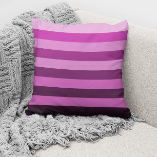 Modern Pink Stripes Pattern Cushion