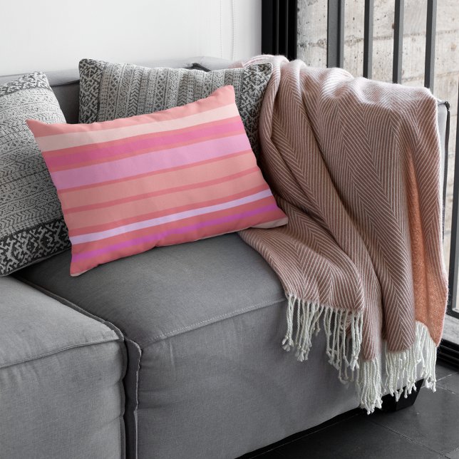 Modern Pink Stripes Pillowcase (Creator Uploaded)