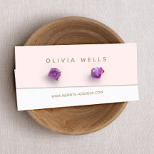 Modern Pink Stud Earring Display Mini