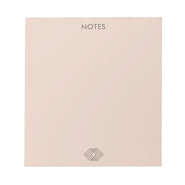 modern pink stylish notepad (Front)