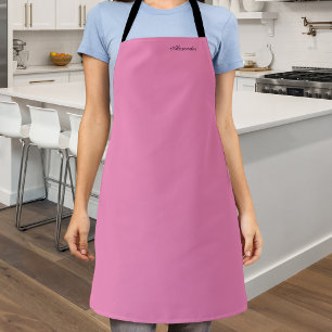 Modern Pink template,  Black Script Apron