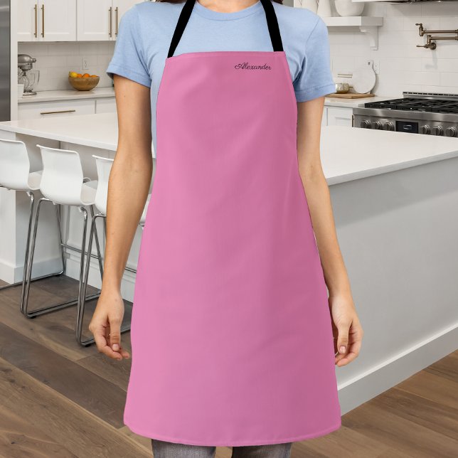 Modern Pink template,  Black Script Apron (Creator Uploaded)