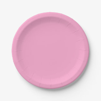 Modern Pink Template Create Your Own Party Custom  Paper Plate